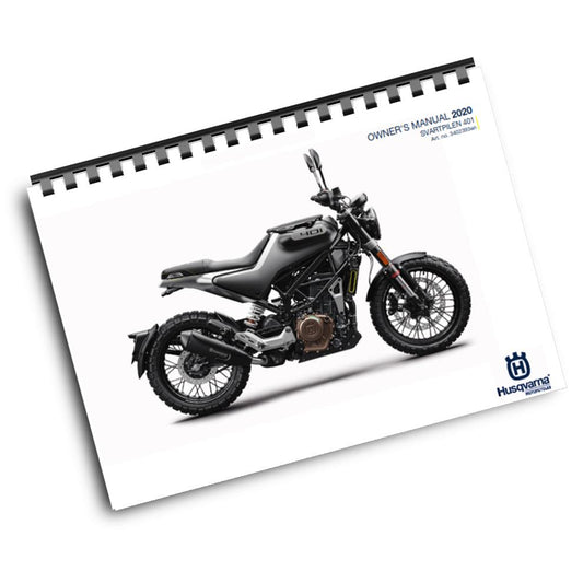 Official Husqvarna 2020 Svartpilen 401 Owners Manual (Digital & Physical Copy)