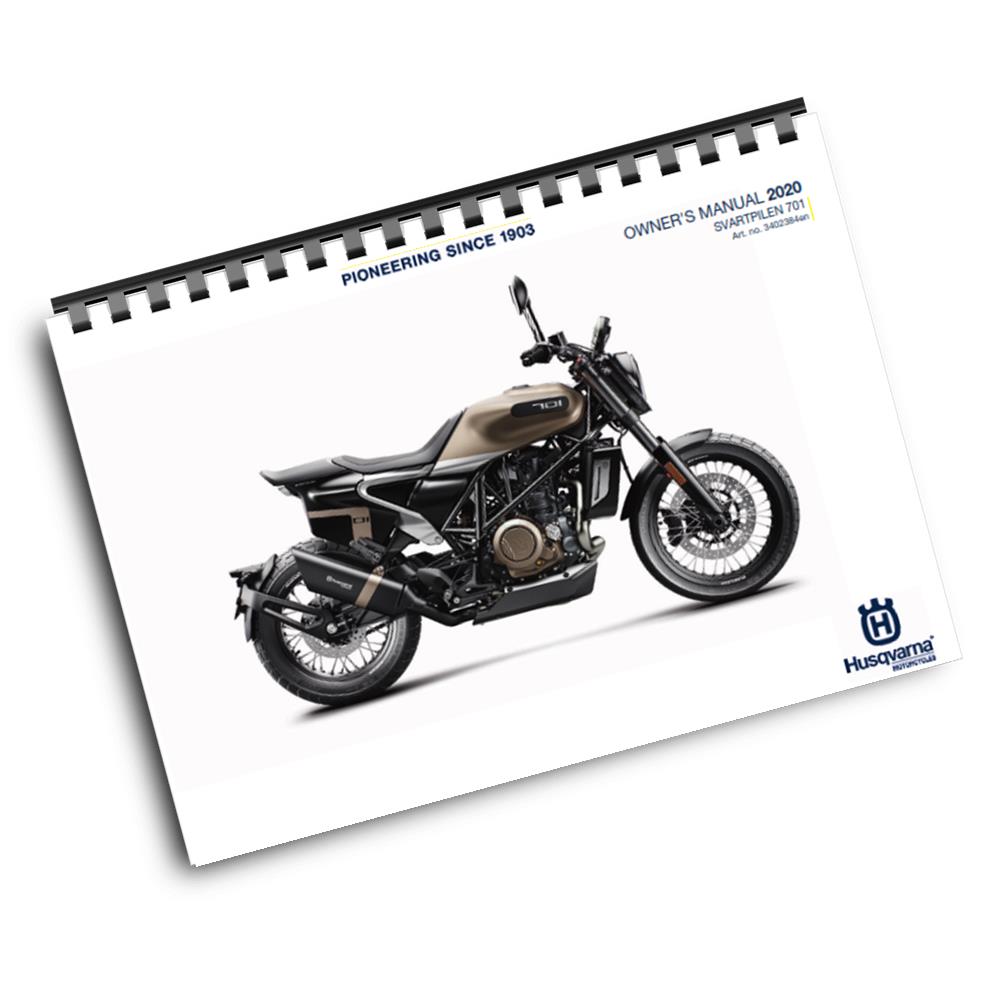Official Husqvarna 2020 Svartpilen 701 Owners Manual (Digital & Physical Copy)