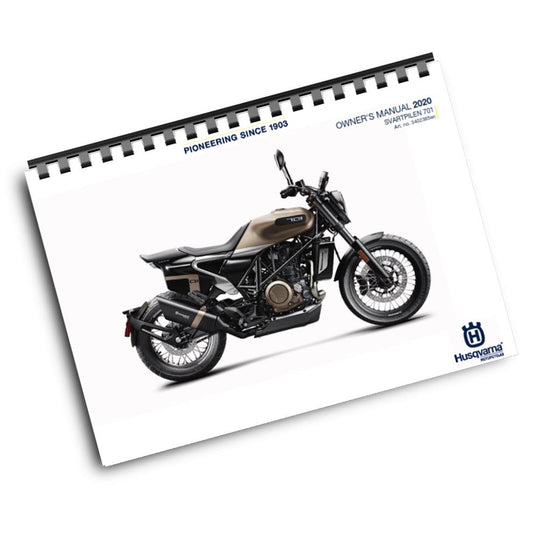 Official Husqvarna 2020 Svartpilen 701 US Owners Manual (Digital & Physical Copy)