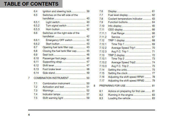 Official Husqvarna 2020 Svartpilen 701 US Owners Manual (Digital & Physical Copy)