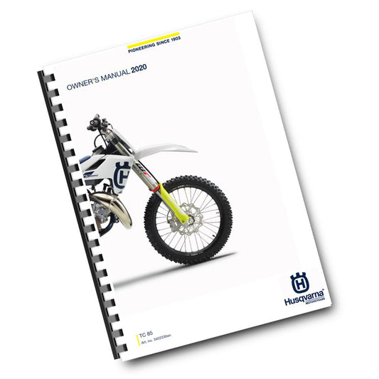 Official Husqvarna 2020 TC 85 19/16 & 17/14 Owners Manual (Digital & Physical Copy)
