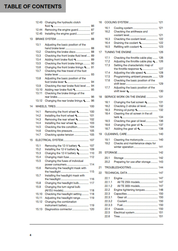 Official Husqvarna 2020 TE 250i, 300i & Jarvis Edition Owners Manual (Digital & Physical Copy)