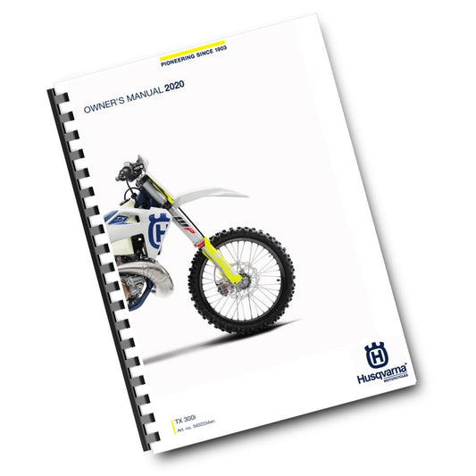 Official Husqvarna 2020 TX 300i Owners Manual (Digital & Physical Copy)