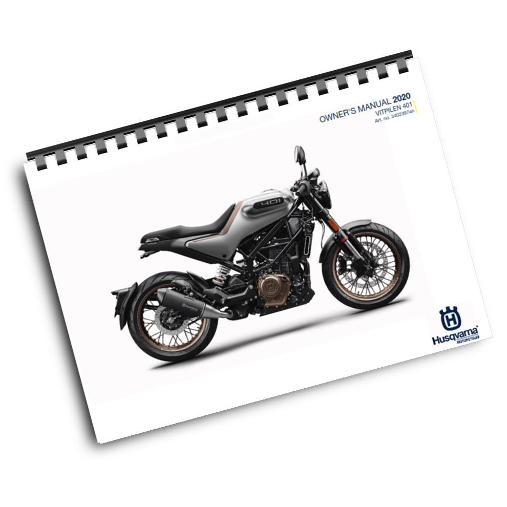 Official Husqvarna 2020 Vitpilen 401 Owners Manual (Digital & Physical Copy)