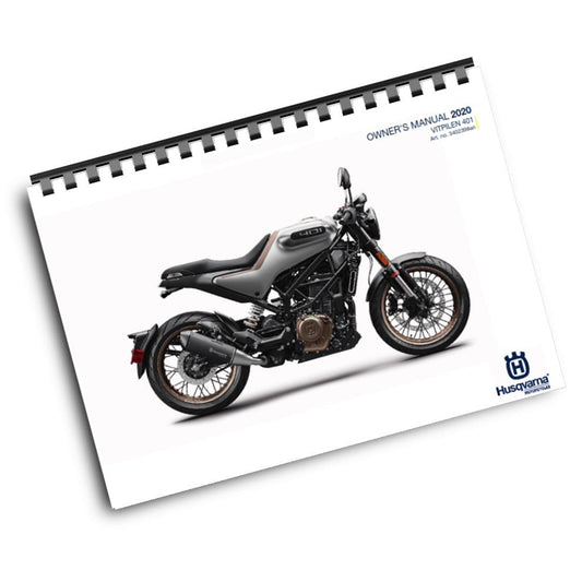 Official Husqvarna 2020 Vitpilen 401 US Owners Manual (Digital & Physical Copy)