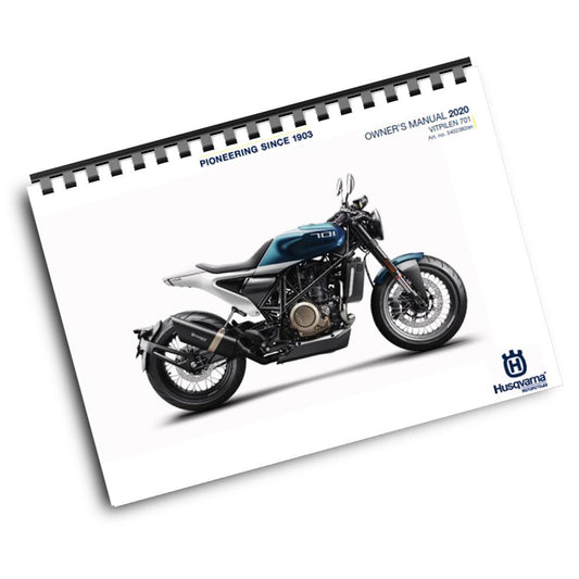 Official Husqvarna 2020 Vitpilen 701 Owners Manual (Digital & Physical Copy)