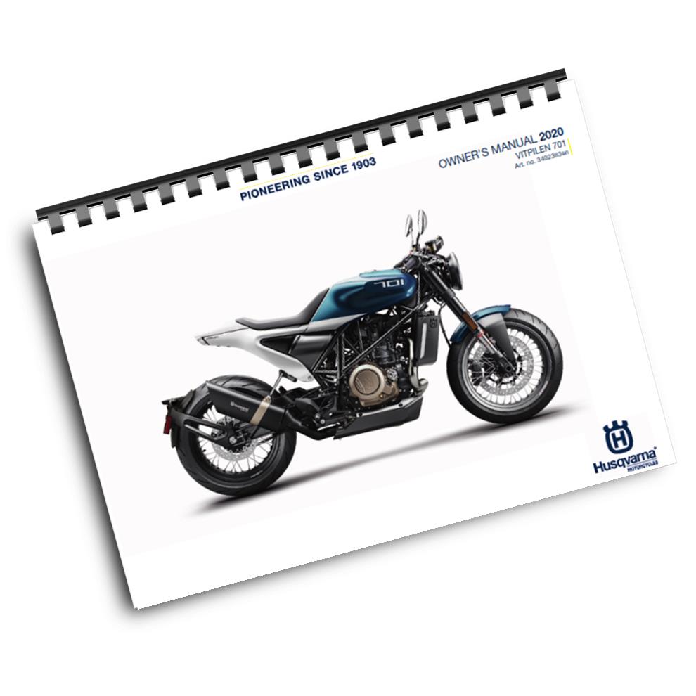 Official Husqarna 2020 Vitpilen 701 US Owners Manual (Digital & Physical Copy)