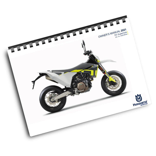 Official Husqvarna 2021 701 Supermoto Owners Manual (Digital & Physical Copy)