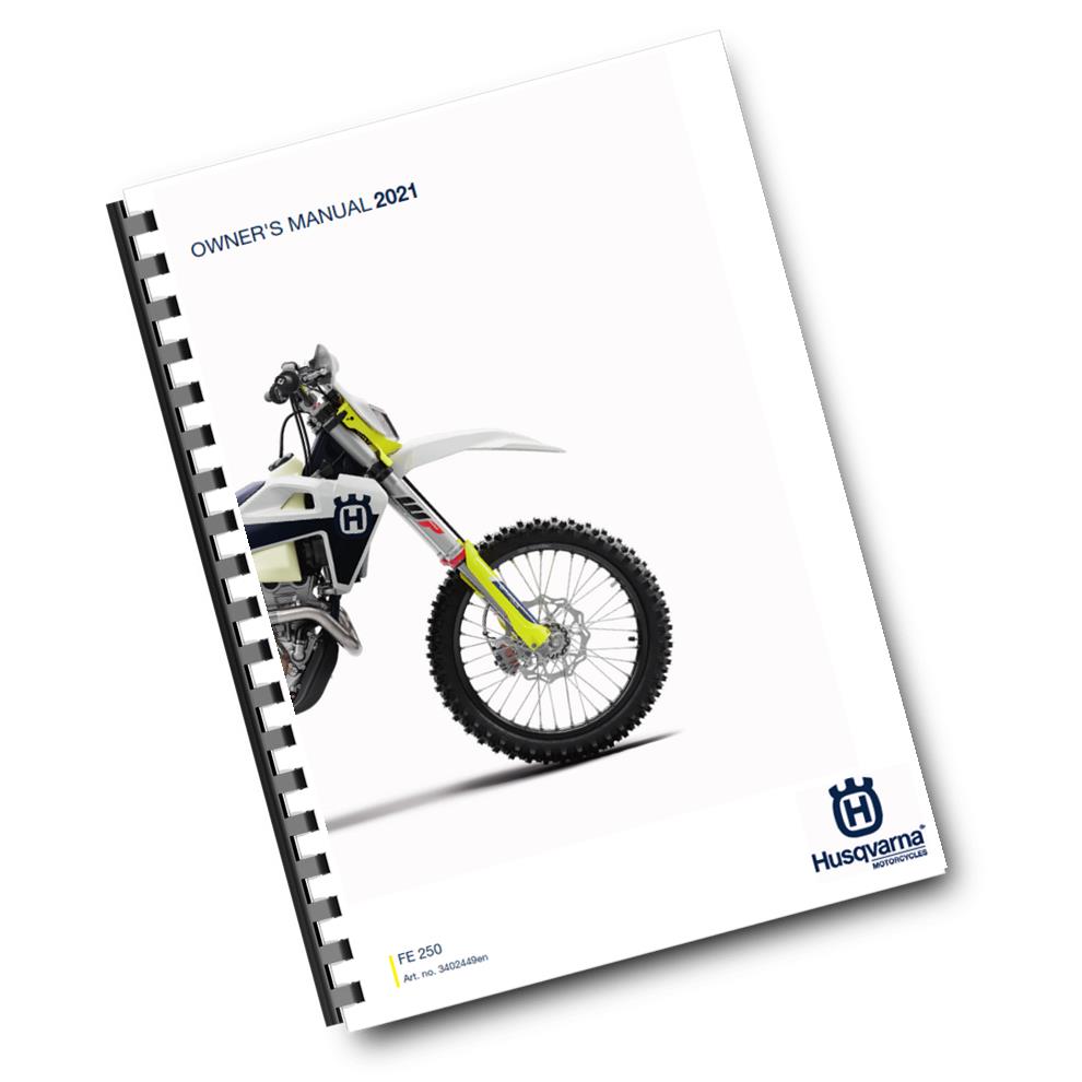 Official Husqvarna 2021 FE 250 Owners Manual (Digital & Physical Copy)