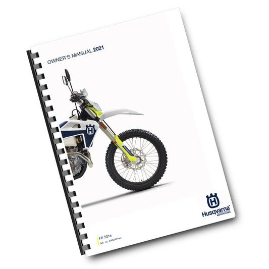 Official Husqvarna 2021 FE 501s Owners Manual (Digital & Physical Copy)