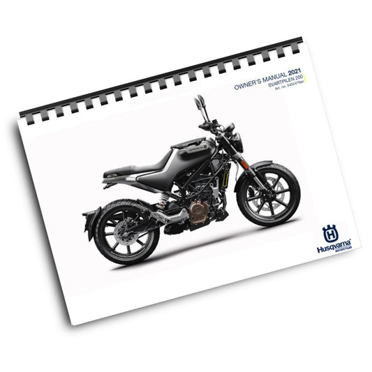 Official Husqvarna 2021 Svartpilen 200 Owners Manual (Digital & Physical Copy)
