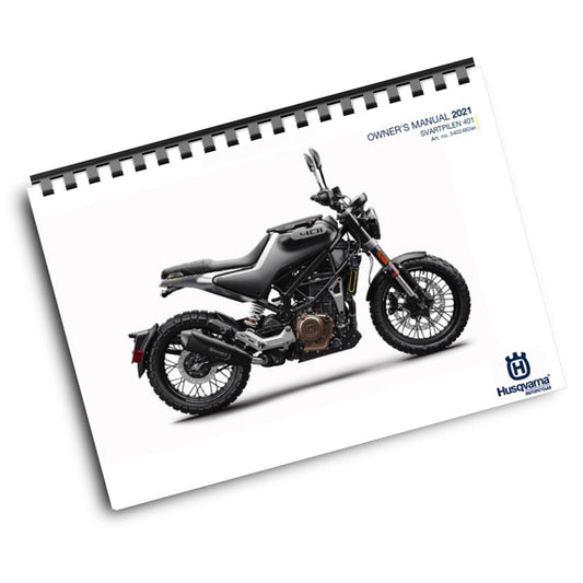 Official Husqvarna 2021 Svartpilen 401 US Owners Manual (Digital & Physical Copy)