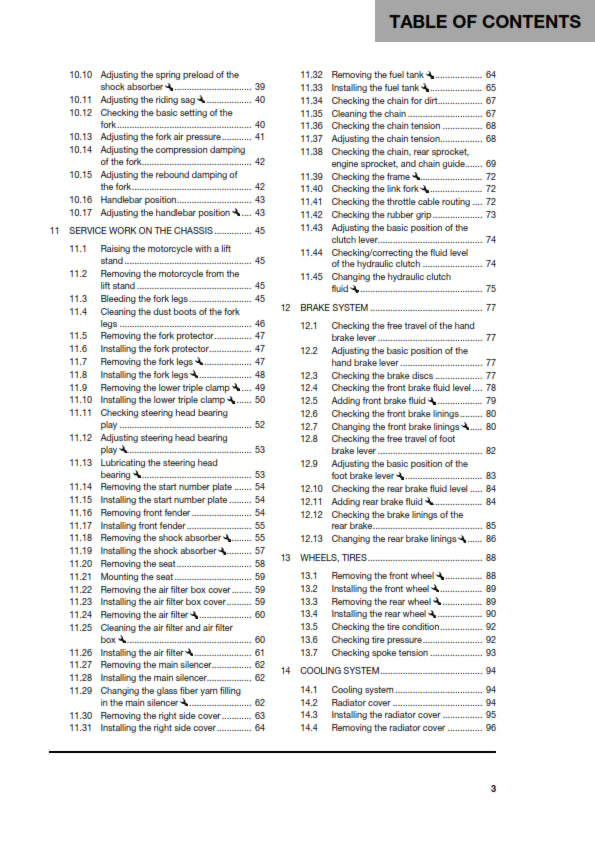 Official Husqvarna 2021 TC 125 Owners Manual (Digital & Physical Copy)