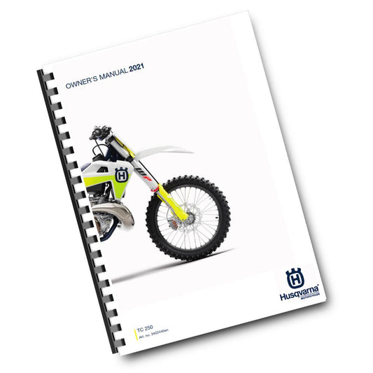 Official Husqvarna 2021 TC 250 Owners Manual (Digital & Physical Copy)