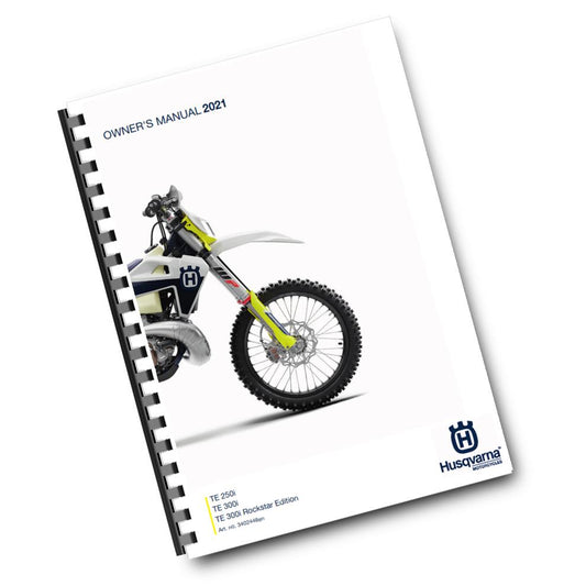 Official Husqvarna 2021 TE 250i, TE 350i & Rockstar Edition Owners Manual (Digital & Physical Copy)