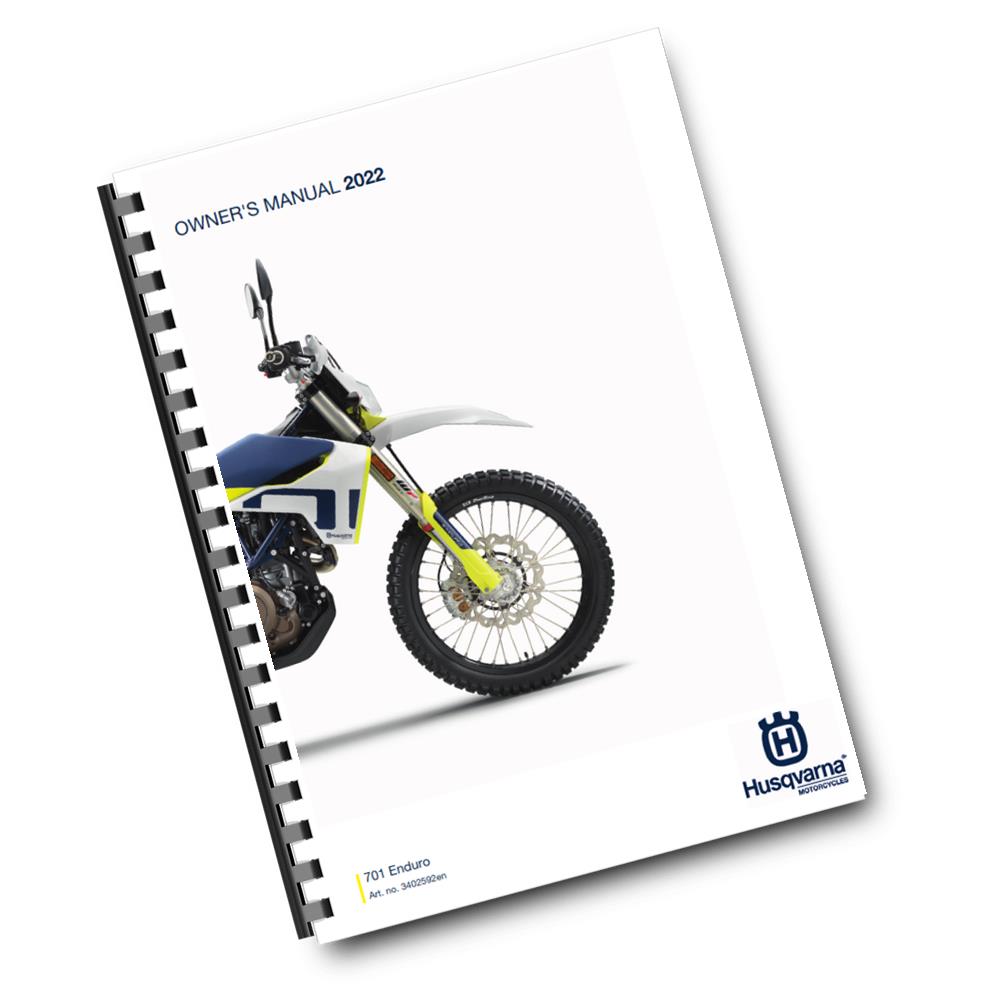 Official Husqvarna 2022 701 Enduro US Owners Manual (Digital & Physical Copy)