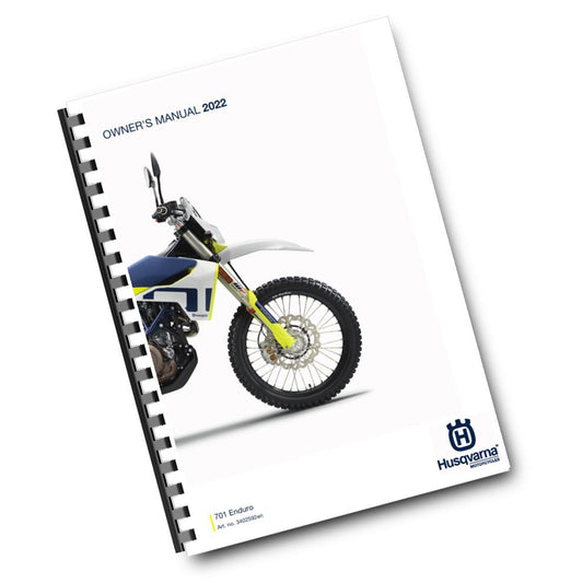 Official Husqvarna 2022 701 Enduro US Owners Manual (Digital & Physical Copy)