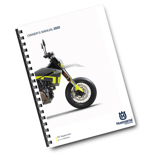 Official Husqvarna 2022 701 Supermoto US Owners Manual (Digital & Physical Copy)