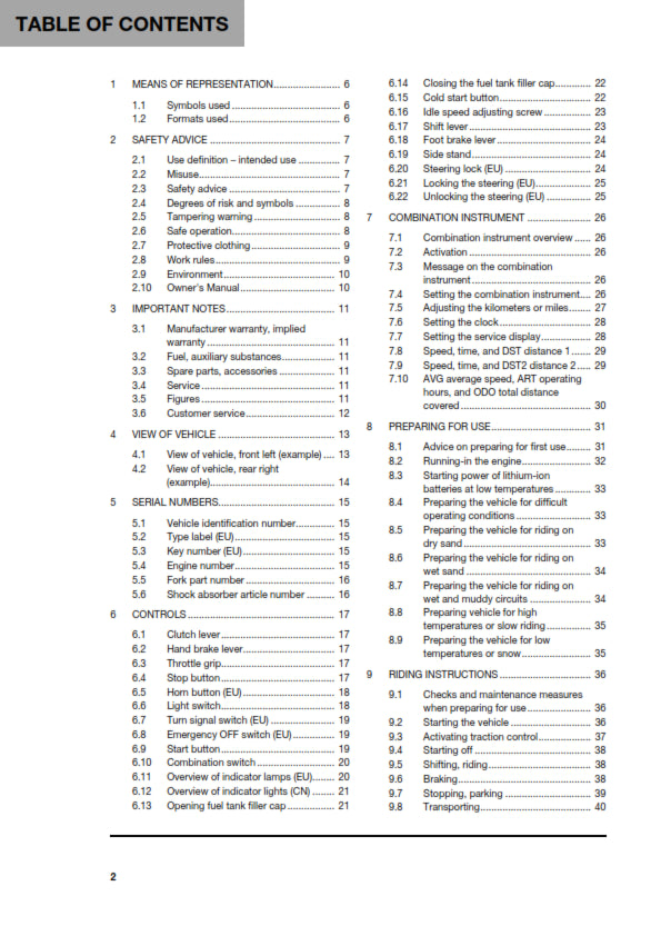 Official Husqvarna 2022 FE 250 Owners Manual (Digital & Physical Copy)