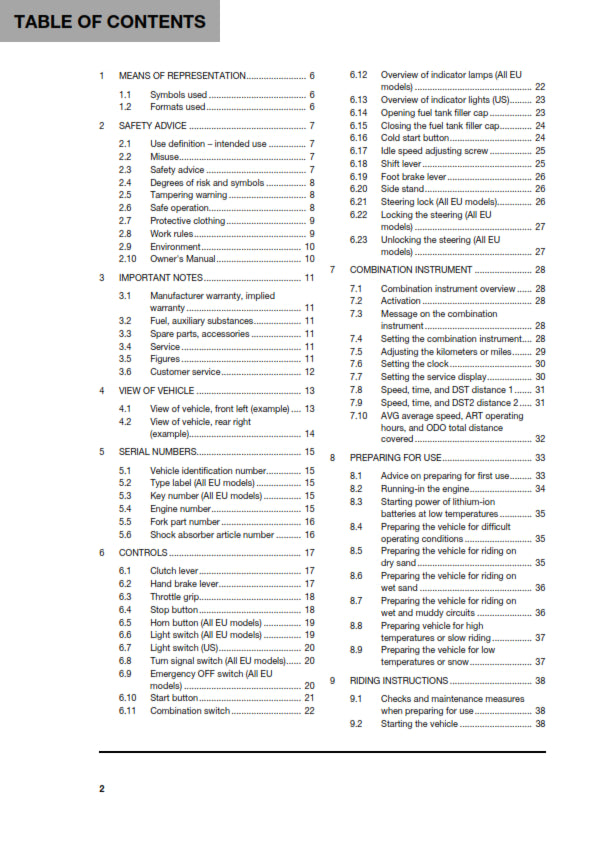 Official Husqvarna 2022 FE 350 & FE 350 Rockstar Edition Owners Manual (Digital & Physical Copy)