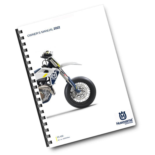 Official Husqvarna 2022 FS 450 Owners Manual (Digital & Physical Copy)