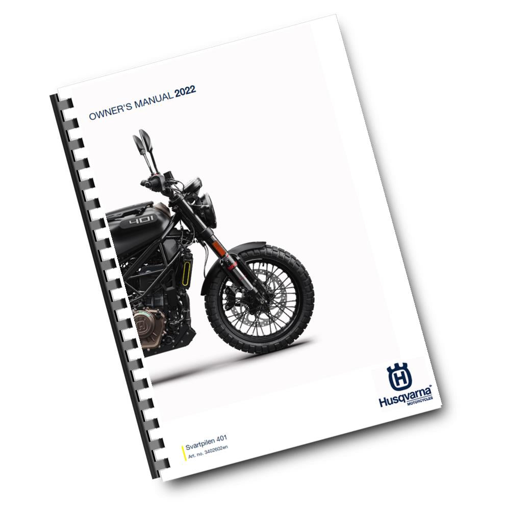 Official Husqvarna 2022 Svartpilen 401 Owners Manual (Digital & Physical Copy)