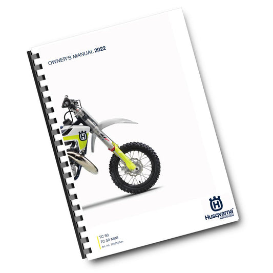 Official Husqvarna 2022 TC 50 & TC 50 Mini Owners Manual (Digital & Physical Copy)