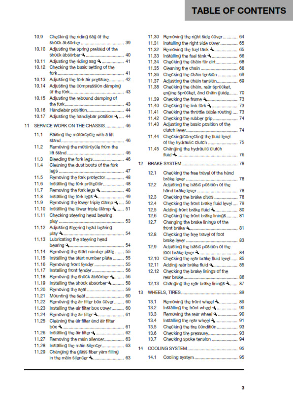 Official Husqvarna 2022 TC 125 Owners Manual (Digital & Physical Copy)