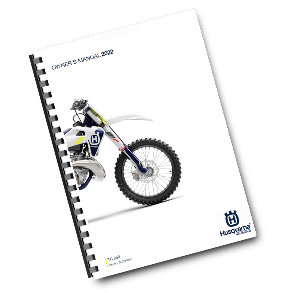 Official Husqvarna 2022 TC 250 Owners Manual (Digital & Physical Copy)