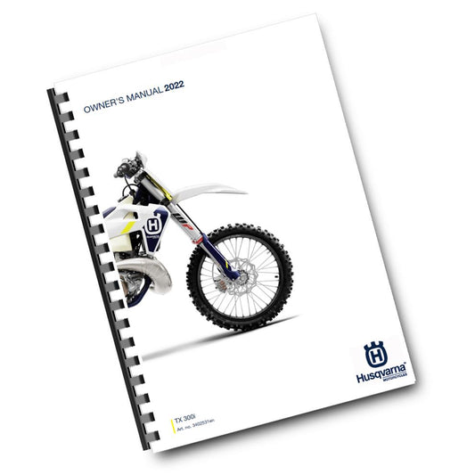 Official Husqvarna 2022 TX 300i Owners Manual (Digital & Physical Copy)