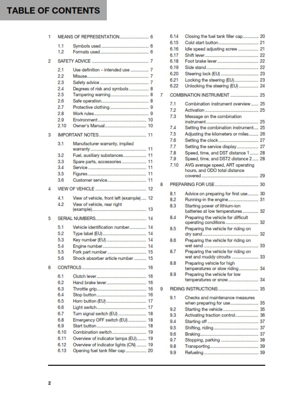Official Husqvarna 2023 FE 250 Owners Manual (Digital & Physical Copy)