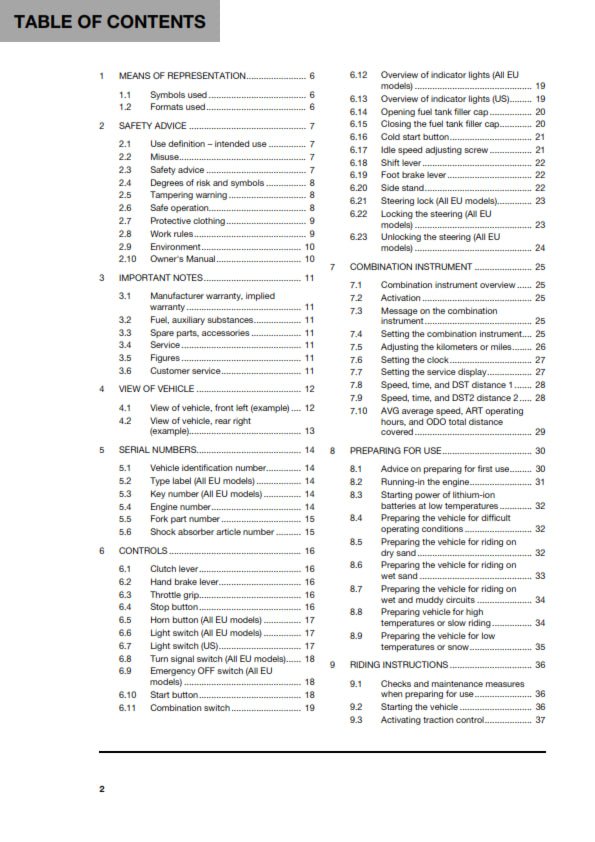Official Husqvarna 2023 FE 450 & FE 501 Owners Manual (Digital & Physical Copy)