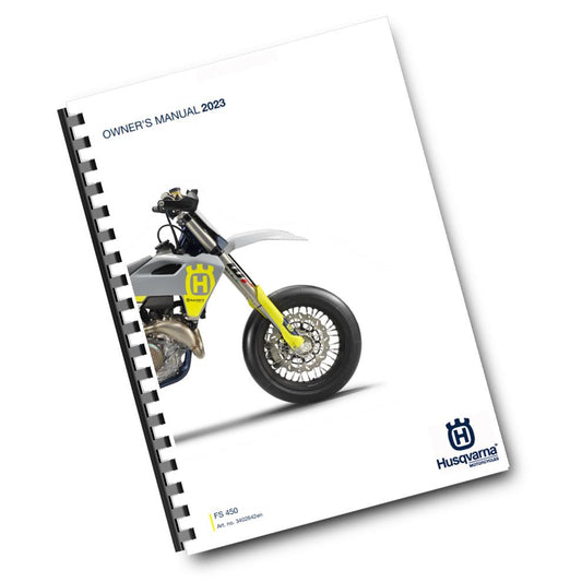 Official Husqvarna 2023 FS 450 Owners Manual (Digital & Physical Copy)