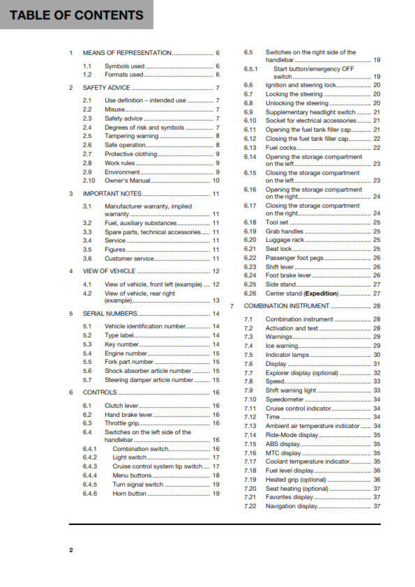 Official Husqvarna 2023 Norden 901 & 901 Expedition Owners Manual (Digital & Physical Copy)