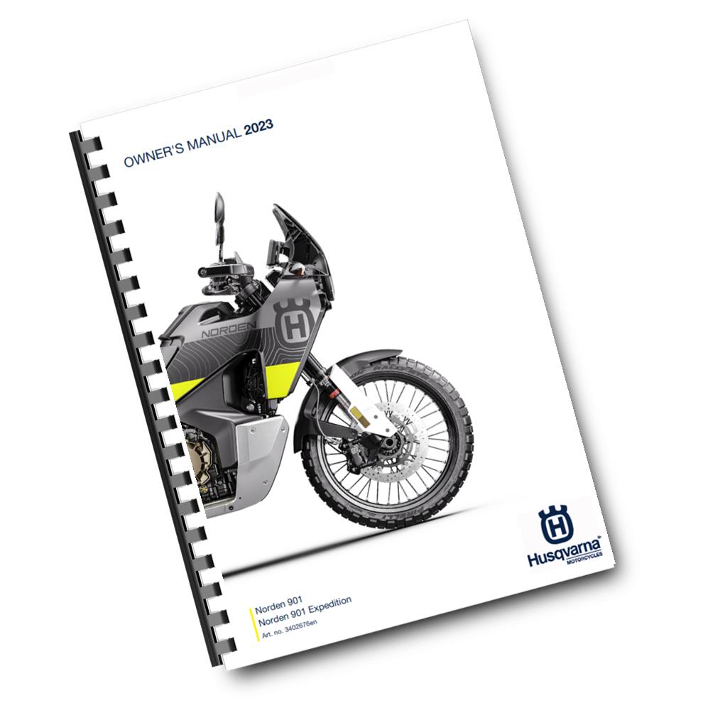 Official Husqvarna 2023 Norden 901 & 901 Expedition US Owners Manual (Digital & Physical Copy)