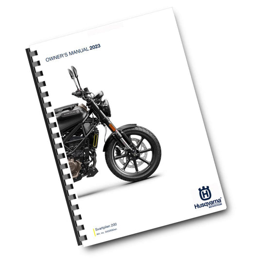 Official Husqvarna 2023 Svartpilen 200 Owners Manual (Digital & Physical Copy)