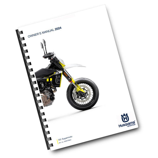 Official Husqvarna 2024 701 Supermoto US Owners Manual (Digital & Physical Copy)
