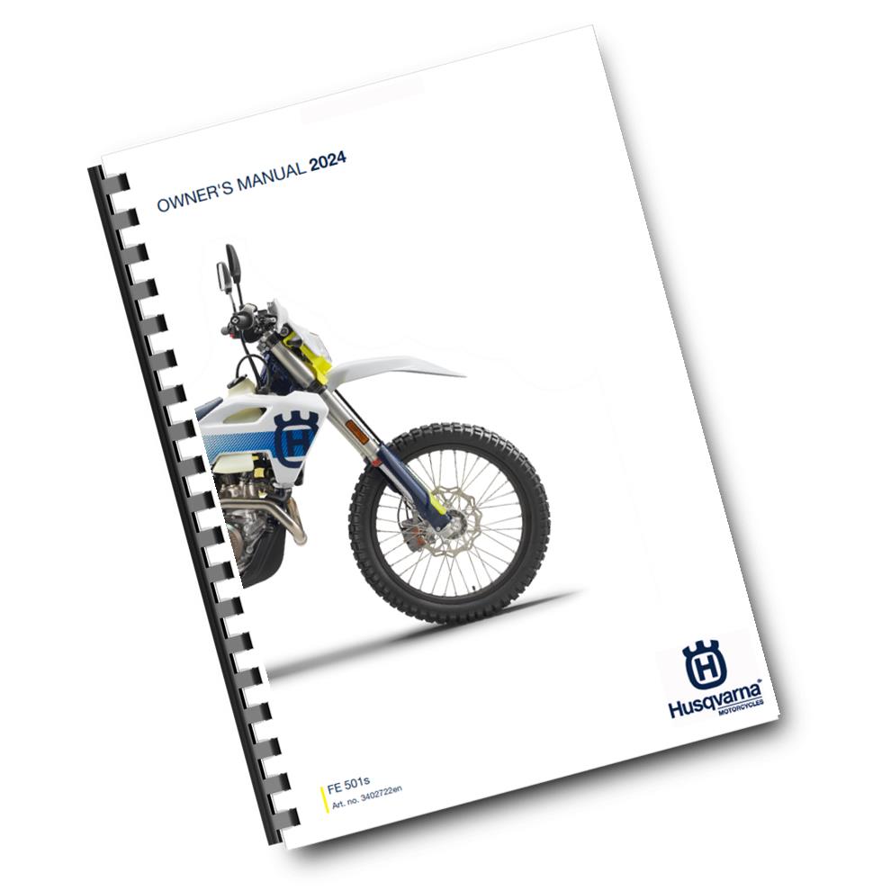 Official Husqvarna 2024 FE 501s Owners Manual (Digital & Physical Copy)