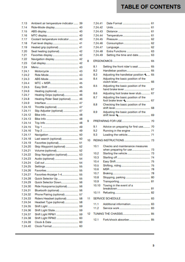 Official Husqvarna 2024 Norden 901 & Expedition US Owners Manual (Digital & Physical Copy)