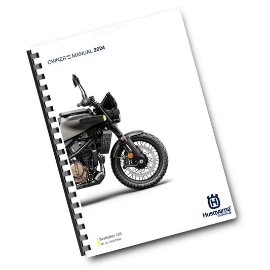 Official Husqvarna 2024 Svartpilen 125 Owners Manual (Digital & Physical Copy)