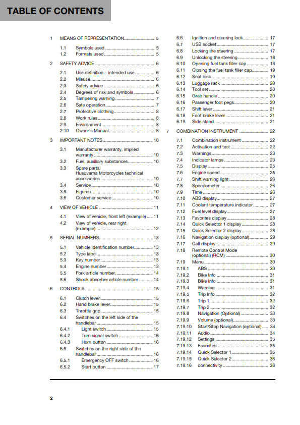 Official Husqvarna 2024 Svartpilen 250 Owners Manual (Digital & Physical Copy)