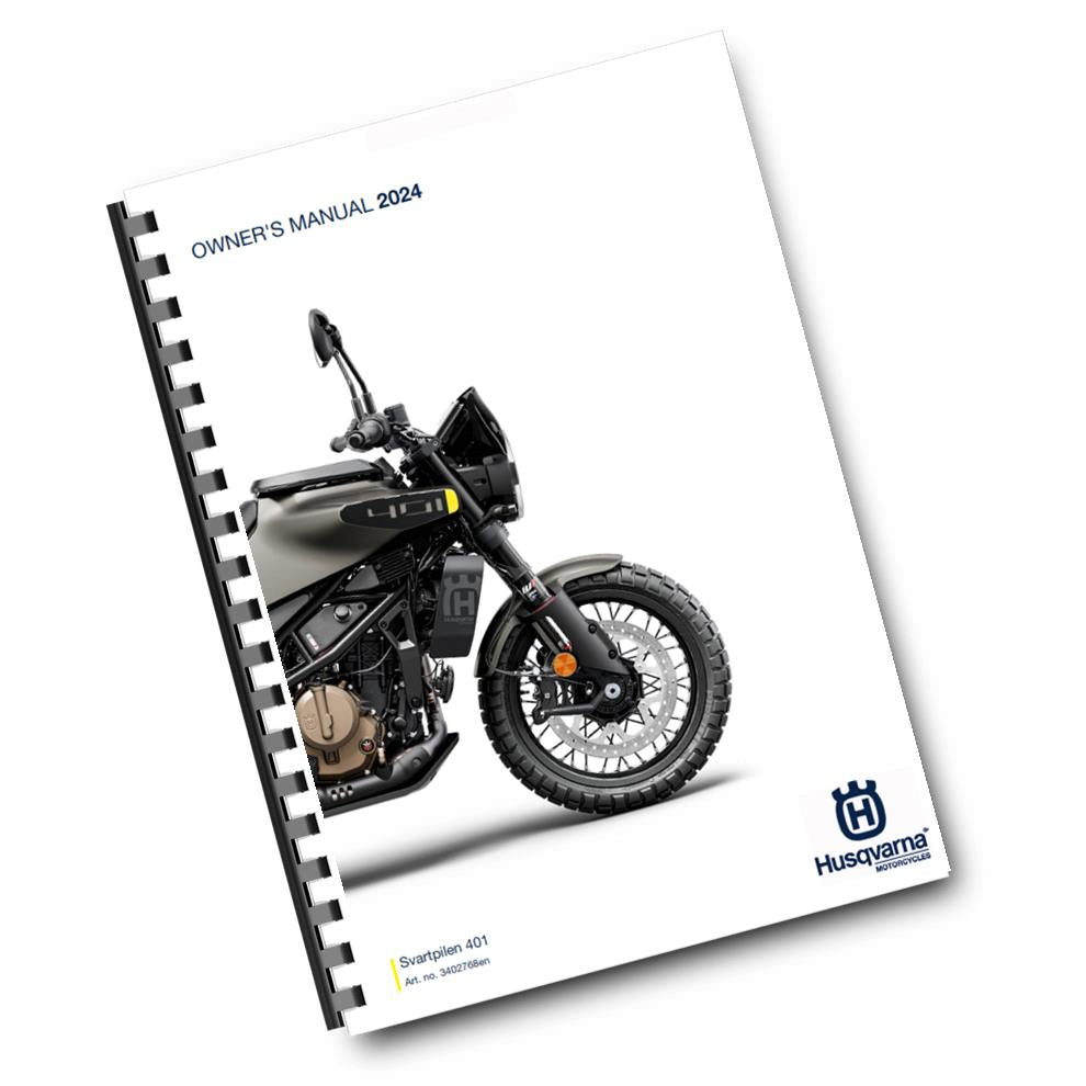Official Husqvarna 2024 Svartpilen 401 Owners Manual (Digital & Physical Copy)