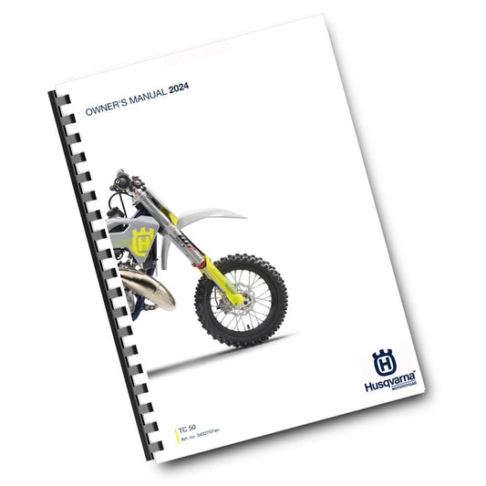 Official Husqvarna 2024 TC 50 Owners Manual (Digital & Physical Copy)