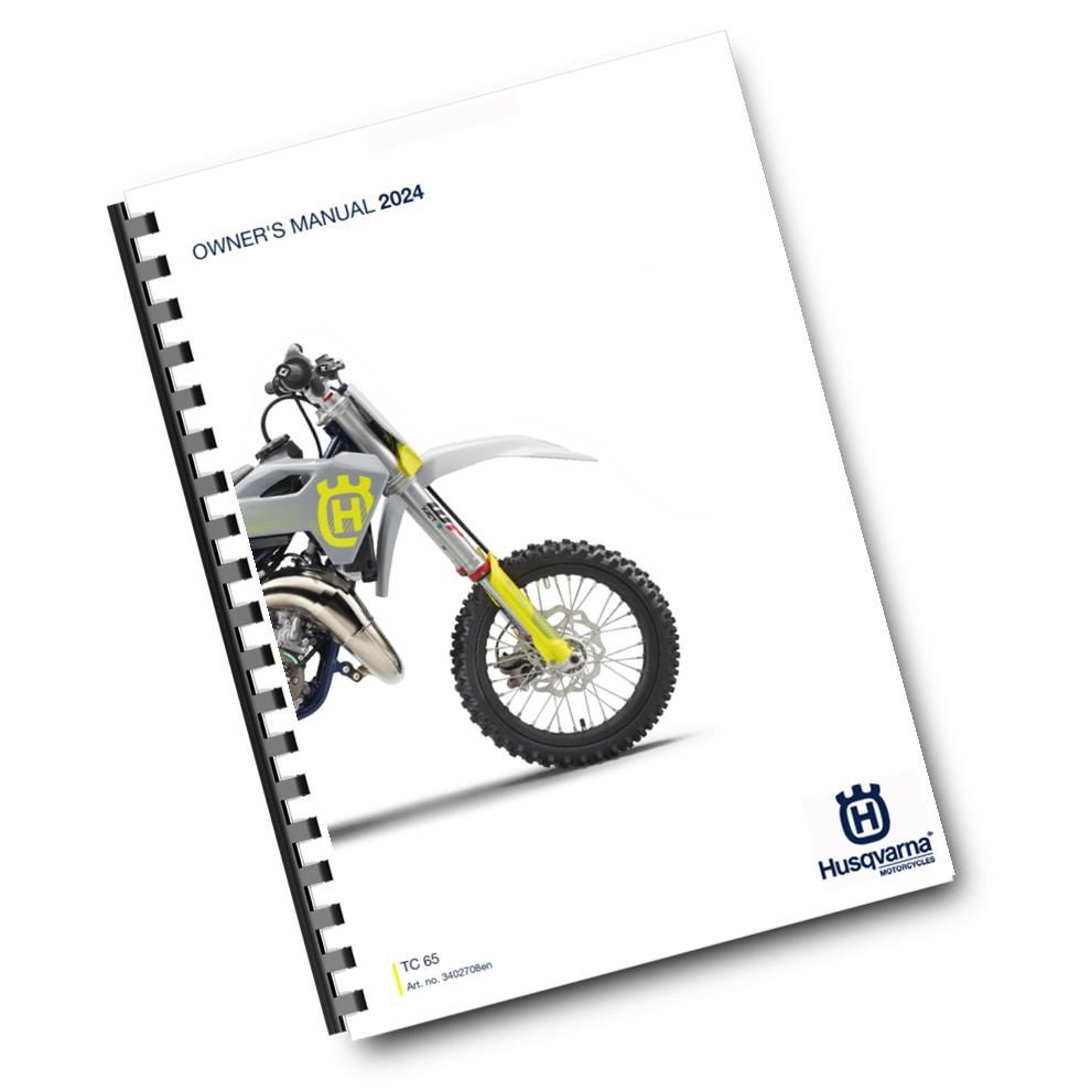 Official Husqvarna 2024 TC 65 Owners Manual (Digital & Physical Copy)