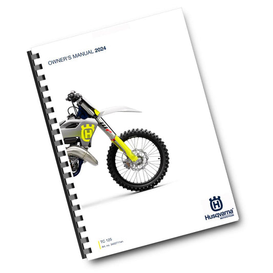 Official Husqvarna 2024 TC 125 Owners Manual (Digital & Physical Copy)
