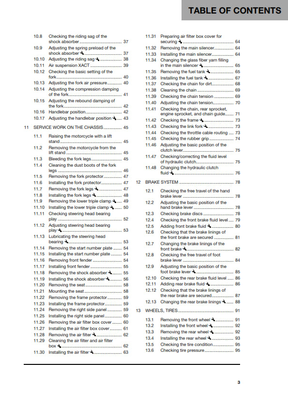 Official Husqvarna 2024 TC 125 Owners Manual (Digital & Physical Copy)