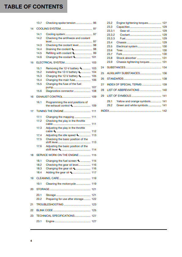 Official Husqvarna 2024 TC 125 Owners Manual (Digital & Physical Copy)