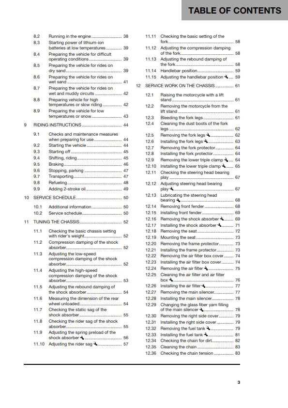 Official Husqvarna 2024 TE 150 Owners Manual (Digital & Physical Copy)