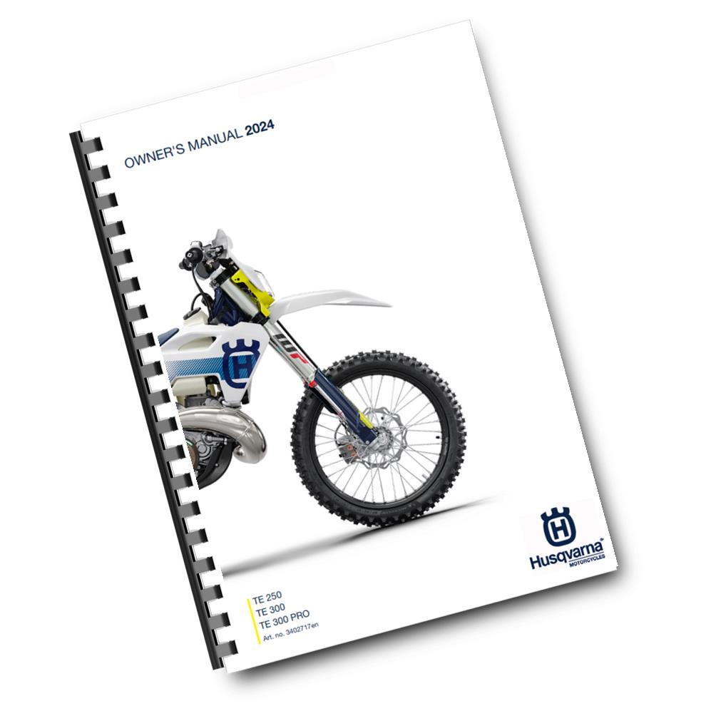 Official Husqvarna 2024 TE 250, 300 & 300 Pro Owners Manual (Digital & Physical Copy)
