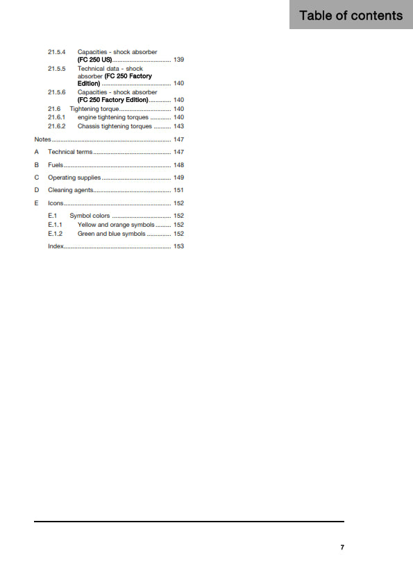 Official Husqvarna 2025 FC 250 & Factory Edition Owners Manual (Digital & Physical Copy)